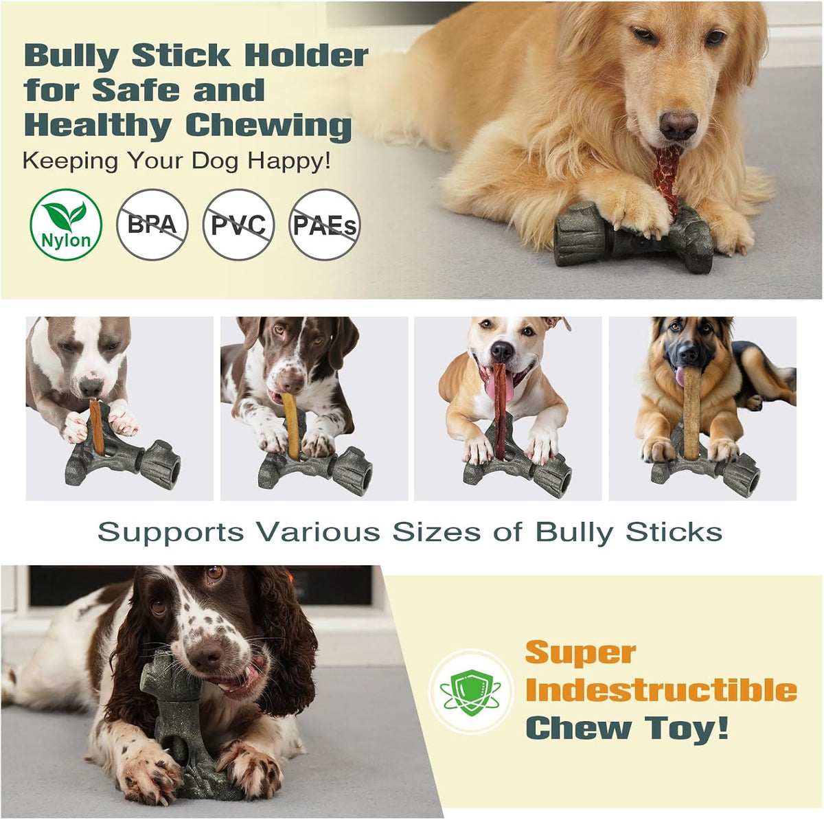 Durable Dog Puzzle Toy for Medium/Large Dogs – Essentials for Dogs - Gray Brown / Tree trunk & Tree stump - image 4