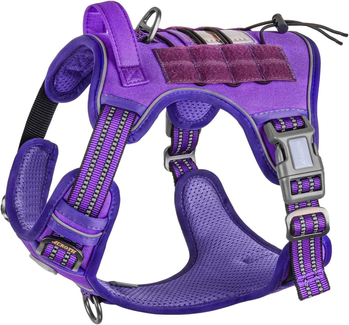 AUROTH Dog Harness for Large Dogs - Purple / S(Neck:14-21",Chest:20-31"),18-35 lbs