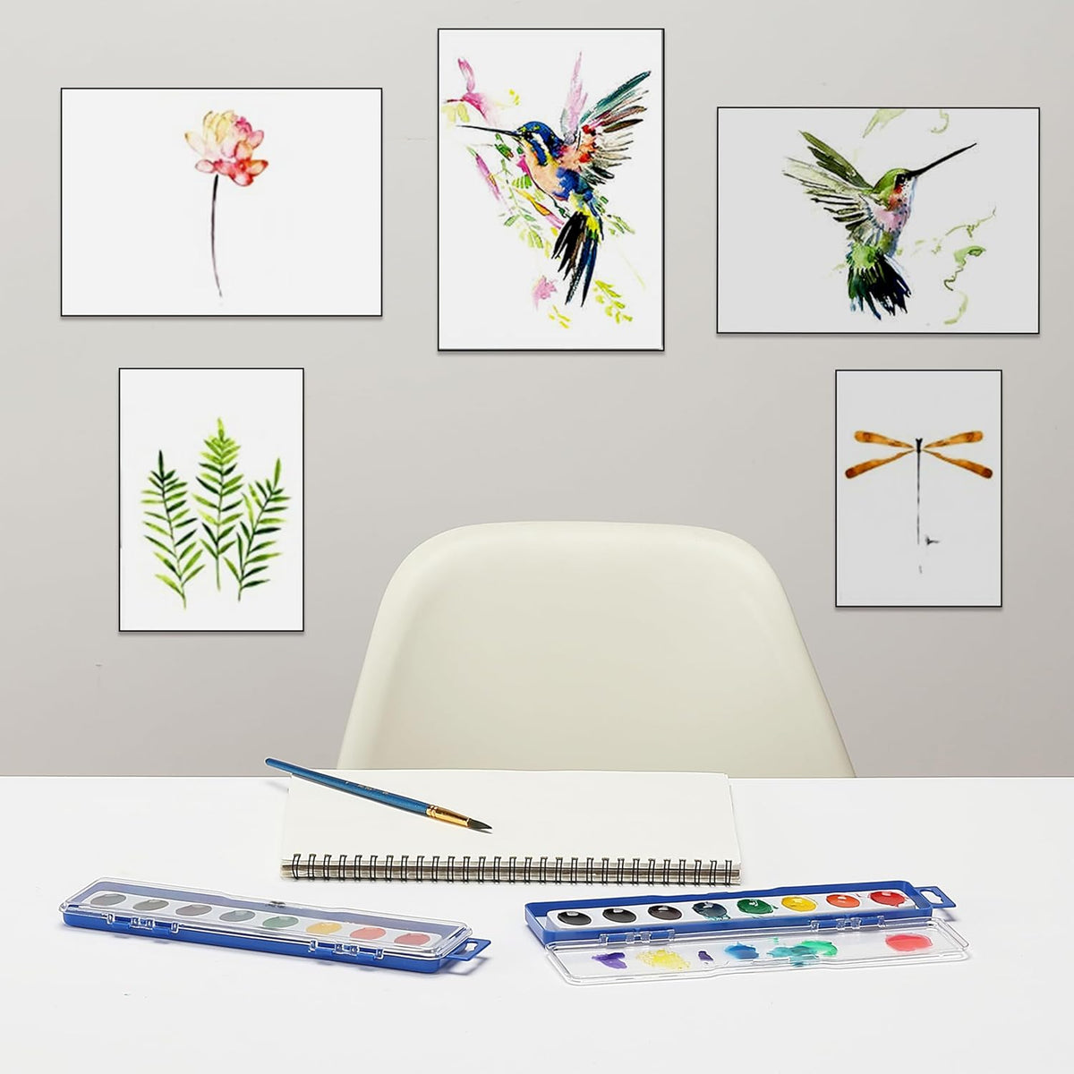 Mr. Pen, Washable Watercolors, 8 Colors with Paint Brush - 2 Pack - image 3
