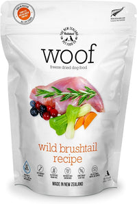 Woof Wild Brushtail Freeze Dried Raw Dog Food, Mixer, or Topper, or Treat - High Protein, Natural, Limited Ingredient Recipe - 9.9 oz