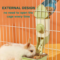 Rabbit Hay Feeder, Hay Rack for Bunny Guinea Pig Chinchilla - Green - image 3