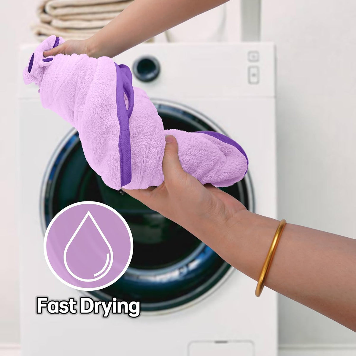 Dog Bathrobe, Fast Drying Coat - Small / Purple - image 4