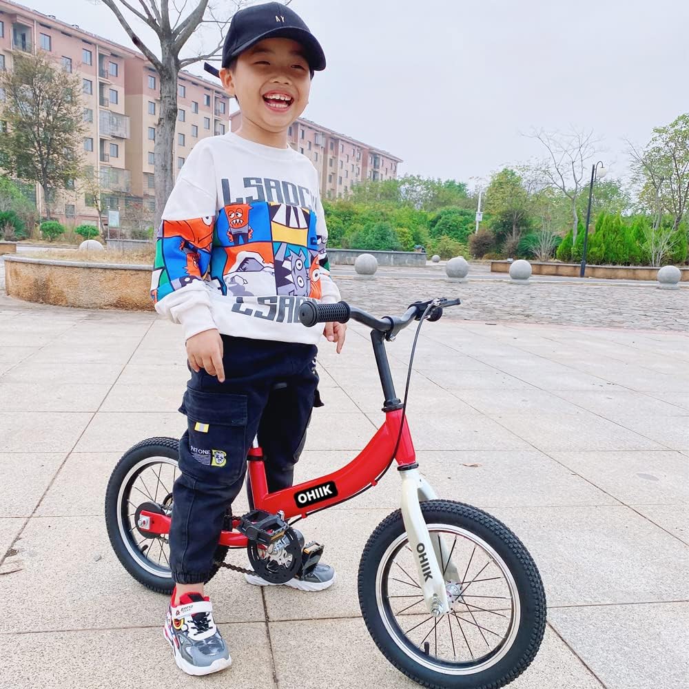 Balance Bike 2 in 1 for Kids 2 3 4 5 6 7 Years Old - Pink / 12 inch - image 2
