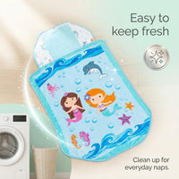 EVERYDAY KIDS Born to Dance Ballerina toddler nap mat with removable pillow and attached blanket - view 24