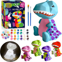 FUNZBO 4.3in Paint Your Own Dinosaur Lamp Kit - Dinosaur