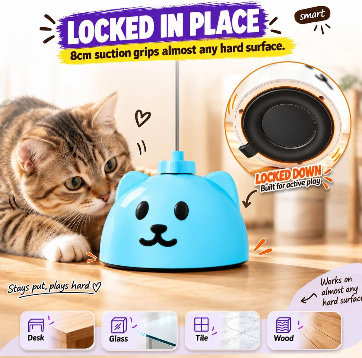 Interactive Cat Toys for Indoor Cats - Blue - image 4