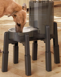 Dog Bowl Stand with Adjustable Height and Width [Stand Only] – Essentials for Dogs - 1 Pack For Automatic Feeder / H: 7.09-11.42''; W: 6.1 x 9.8'' - 8.5 x 14.57'' - image 2