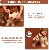 Wakytu Dog Lift Harness Dog Carrier Sling for Small Dogs & Cats - Small(4-8 LBS) / 1.0 White - image 4