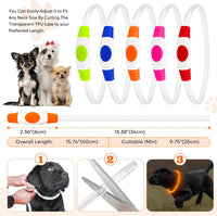 2 Packs Light Up Dog Collar - Orange-1 - image 3