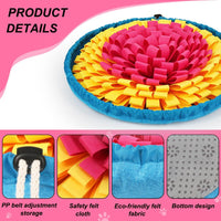 SZEE Snuffle Mat for Dogs - Rose Red and Yellow - image 3
