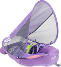 Mambobaby Baby Float with Canopy & Tail Non-Inflatable Baby Swim - PURPLE