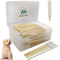 Dog Ear Cleaner Q Tips, 200pcs 6-Inch Long Cotton Swabs for Dogs - Biodegradable Qtips for Ear Cleaning, Infection Treatment, Wax Removal & Pet Care