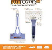 FurDozer Pet Hair Remover & Auto Detailing Tools - Purple / X6 - image 2