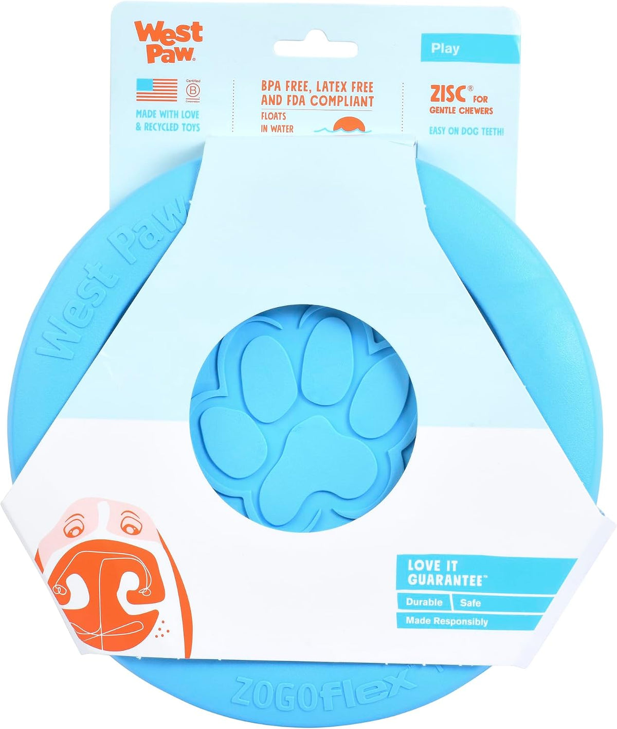 WEST PAW Zisc High-Flying Disc Dog Toy - Large / Aqua Blue / 1 - image 2
