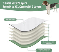 Reusable Dog Diapers Female Washable 3 Pack S Flowers for Heat – Essentials for Dogs - Light colored series / S(Newborn-11.5"Waist) / 3 - image 2