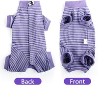 LIANZIMAU Cat Surgical Recovery Suit Professional for Male Female Dog Abdominal Wounds Cone E-Collar Alternative Anti-Licking Pet Surgical Recovery Pajama Suit Soft Fabric Onesie for Cats