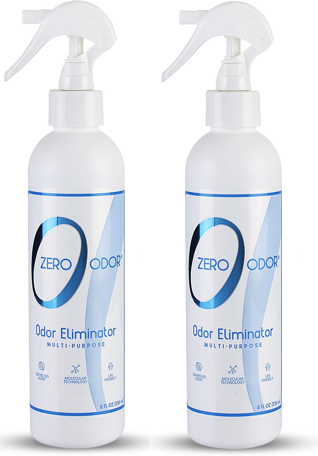 Zero Odor Multi-Purpose Odor Eliminator - 8 Fl Oz (Pack of 2)