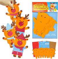 VKPI 4 Butterflies Foam Art Crafts Gift Kit - Reindeers