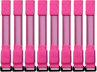 M.best 8pcs LED Light Up Bracelets Glow Flashing Wristbands Glow - 8pcs Pink - image 4