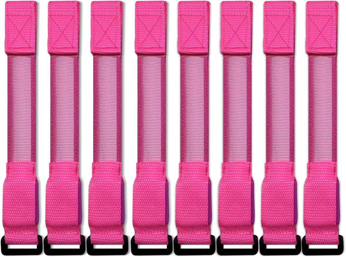 M.best 8pcs LED Light Up Bracelets Glow Flashing Wristbands Glow - 8pcs Pink - image 4