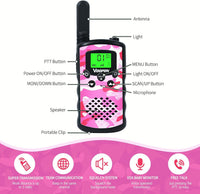 VOOPON green camo walkie talkies for kids with LCD screens - view 11