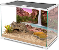 48x24 in Reptile Habitat Background Mountain Waterfall Terrarium - 48x20in/120x50cm - image 3