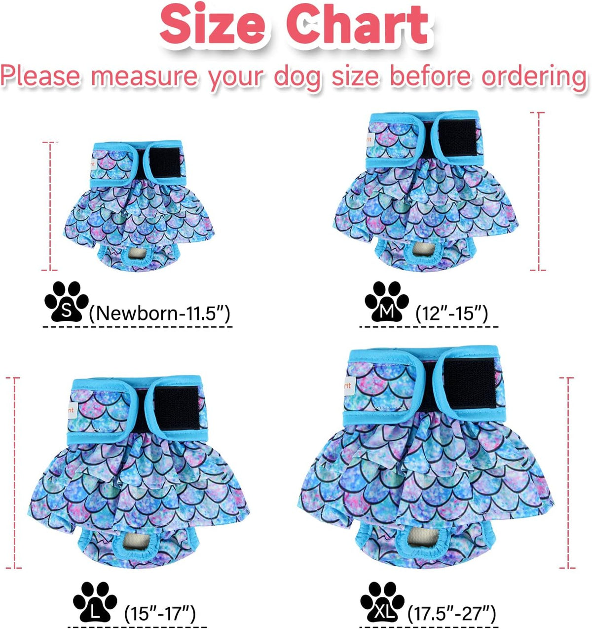 Langsprit Female Dog Diapers, Highly Absorbent, Reusable – Essentials for Dogs - image 2