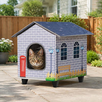 NAMOTEK Elevated Heated Cat Houses for Indoor/Outdoor Cats - S(15" x 13 " x18 ")