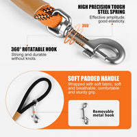 Long Dog Leash Reflective Rope Training Lead 15ft 30ft 50ft Check Cord – Essentials for Dogs - Orange / 50ft x 3/8inch - image 3