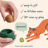 WOOF Pupsicle - Long-Lasting Interactive Dog Toy to Keep Your Pup Busy and Distracted - Safe for Dogs - Low-Mess Design - Dog Toys for Small Dogs 10-25 lbs