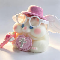Handmade Hamster Squishy Toy - White-angel - image 2
