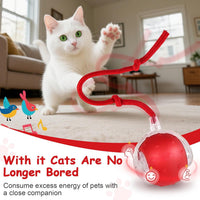 Interactive Cat Toys Smart Ball for Cats & Dogs! Now with 2 Rapid - Yellow＆Orange - image 2
