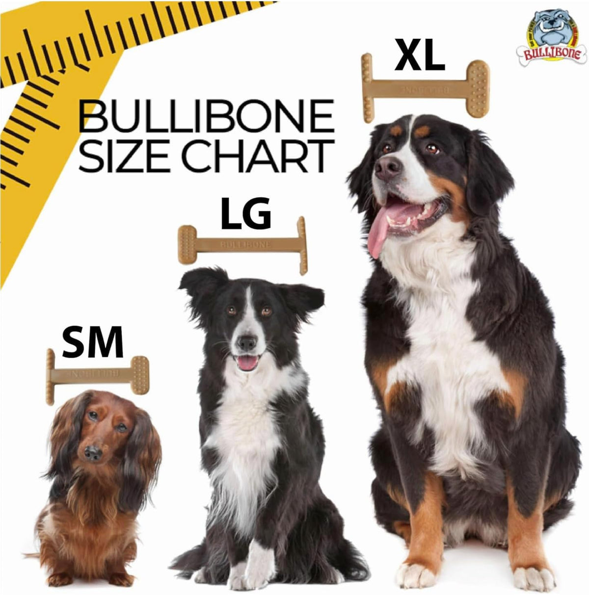 Bullibone Nylon Dog Chew Toy for Aggressive Chewers - Bacon / XL - image 4