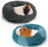 2 Pack Guinea Pig Beds Warm Winter Hamster Small Animal Bed – Daily Care for Small Pets - Blue, Grey