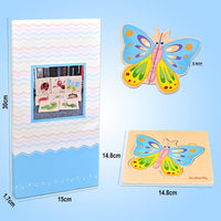8pcs Wooden Puzzles for Toddlers 1-3, Toddler Puzzles Ages 2-4 – Fun for Kids & Family - Insect Animals - image 2