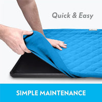 Paw Inspired Fitted Fleece Liner for Ferret Nation, Critter Nation Cage for Ferrets, Rats, Chinchillas, Hedgehogs & Other Small Animals (Blue, Top Pan Liner)