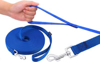 Long Dog Leashes for Training 15/20/30/50/100FT Lead for Medium Small - 3/4 Inch x 50 Feet / Blue - image 2