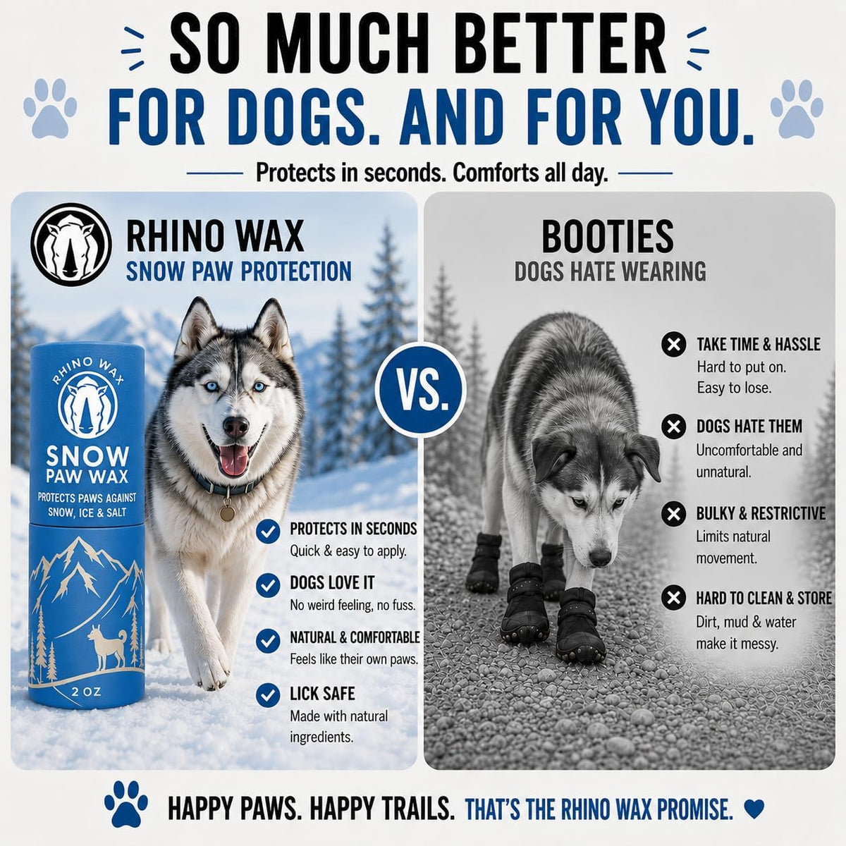 Dog Paw Protector for Hot Pavement, Asphalt, Streets & Sidewalks – Essentials for Dogs - Paw Snow Wax - image 3