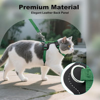 Plutus Pet Adjustable Cat Harness and Leash Set - Green - image 3