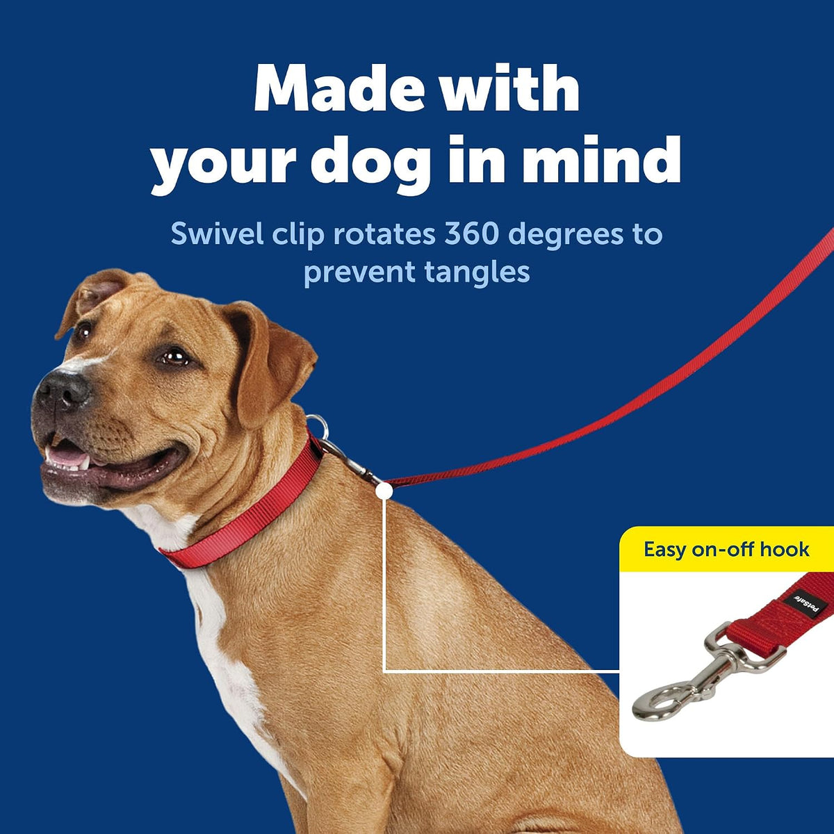 PetSafe Nylon Dog Leash, Strong, Durable - 1 Count (Pack of 1) / Red - image 2