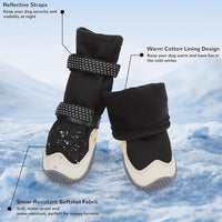 Dog Shoes for Large Small Medium Dogs, Dog Snow Boots Winter, Dog Booties and Paw Protectors to Prevent Licking, Anti-Slip Dog Shoes with Reflective for Hot Pavement,Hardwood Floors, Hiking (Size 3)