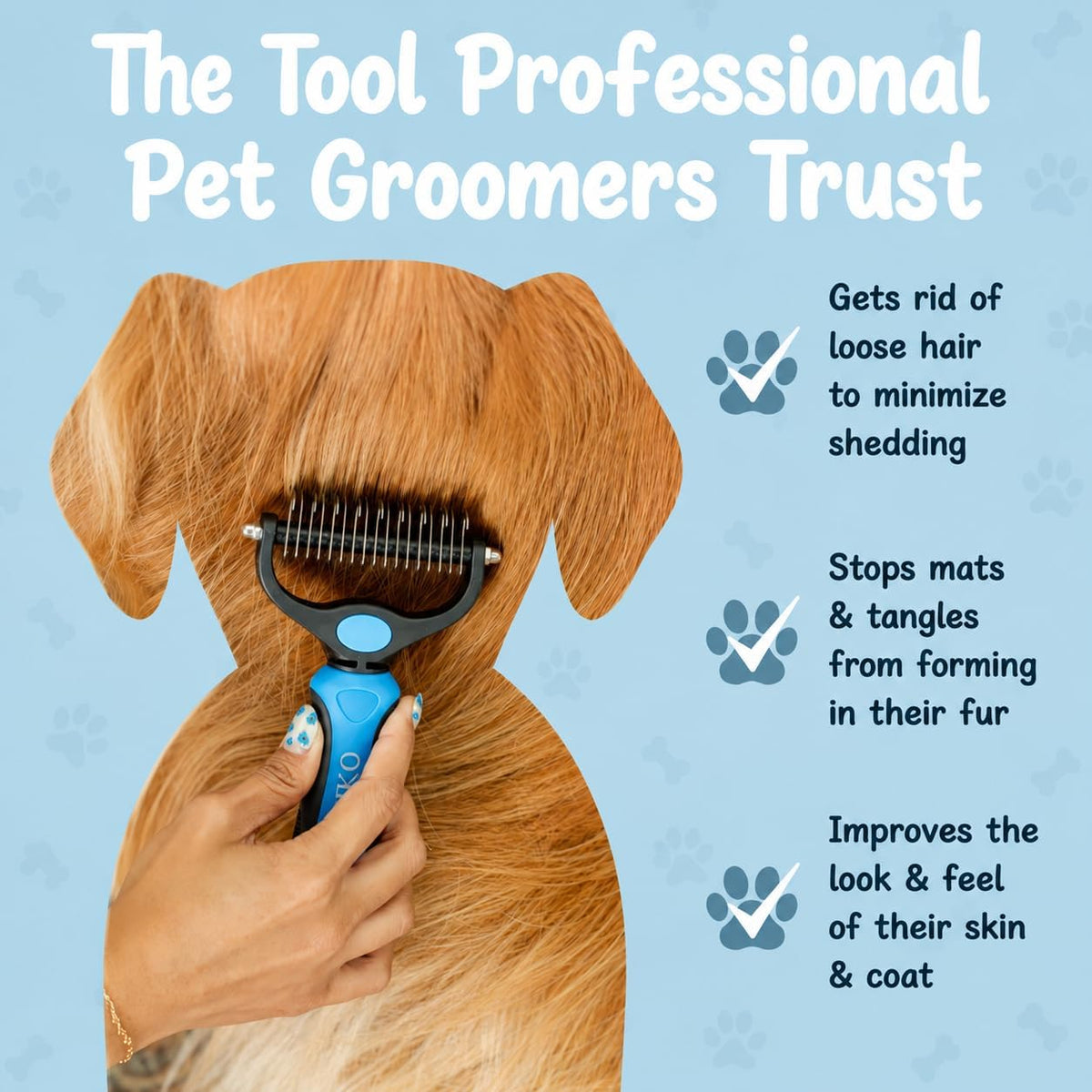 Sinko Shedding Brush For Dog and Cat - Brush and comb - image 2