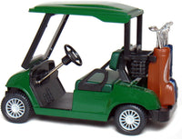 KiNSFUN Golf Cart 4½" Die Cast Metal Model Pullback Action Toy – Fun for Kids & Family - Green - image 2
