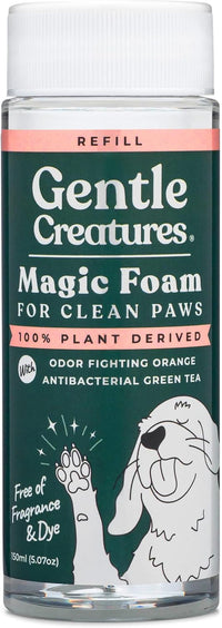 Gentle Creatures Magic Foam Dog Paw Cleaner with Scrubber Brush - Refill