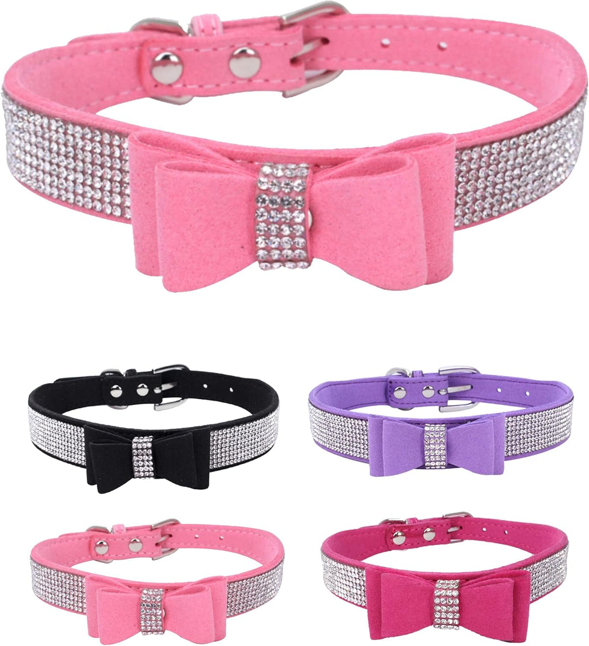 Dog Collar for Small Dogs - L / pink1