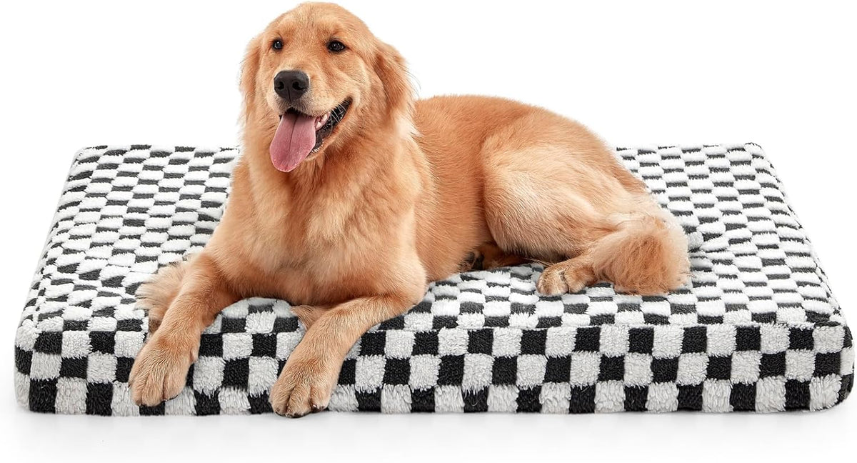 JOEJOY Dog Bed for Large Dogs - L (36x27) / Grey