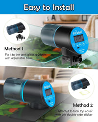Automatic Fish Feeder for Aquarium Easy Setup & 4 Timers Green – Essentials for Fish - Blue / CY-009-LCD Screen - image 4