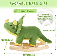FUNLIO Unicorn Baby Rocking Horse - Youthful-dinosaur - image 4