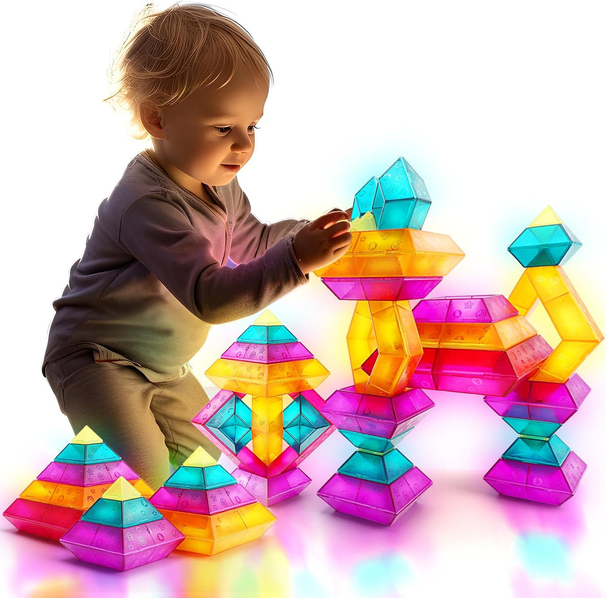 30-Piece STEM Building Blocks Set