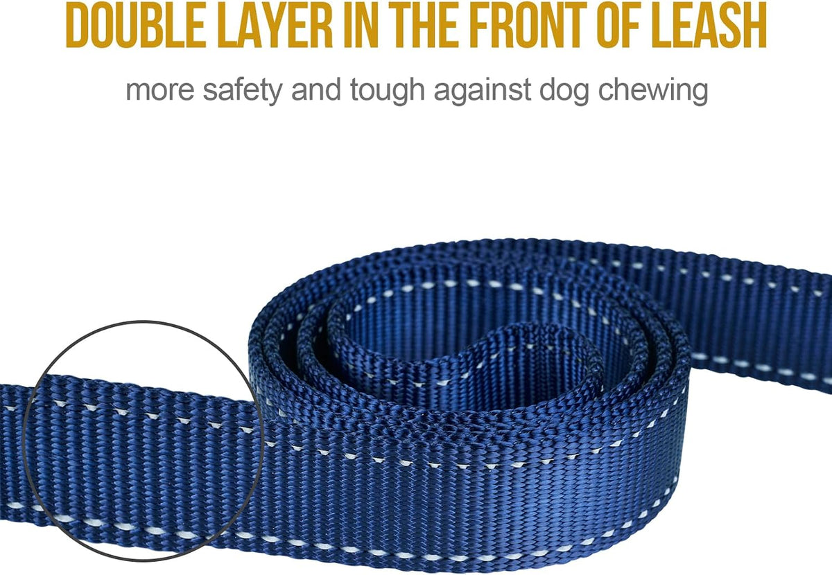 OneTigris No-Pull Dog Leash with Handle for Medium Large Dogs – Essentials for Dogs - Blue / 6FT - image 3